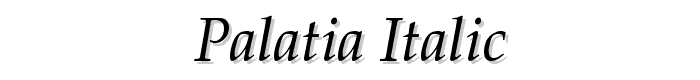 Palatia Italic font